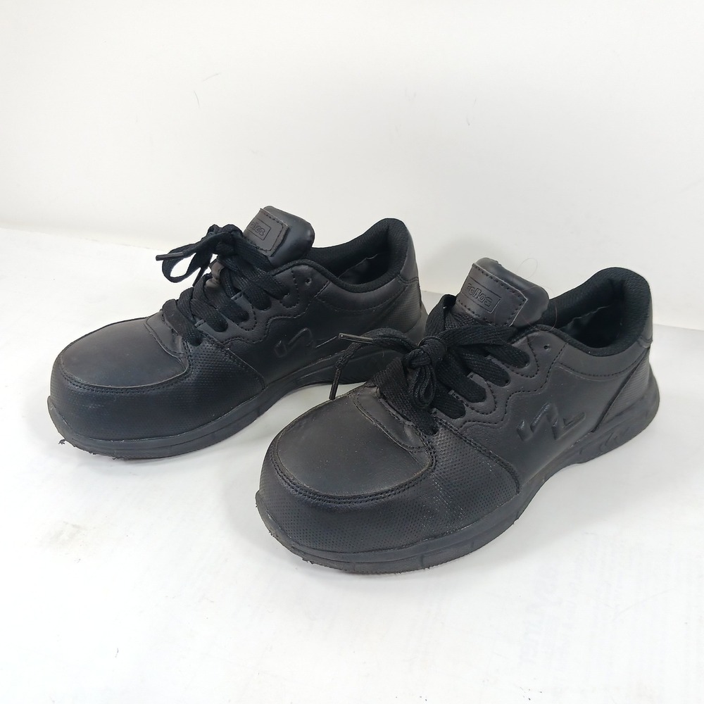 Genuine Grip Fellas Hawk Comp Toe Black Work Shoes 5020 Men 4.5 Women 6.5 EH